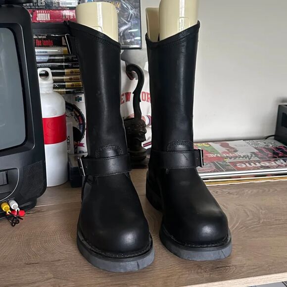 Vintage Harley Davidson Engineer Motorycle Harness Boots Size 10 US / 43 EU - Picture 2 of 6